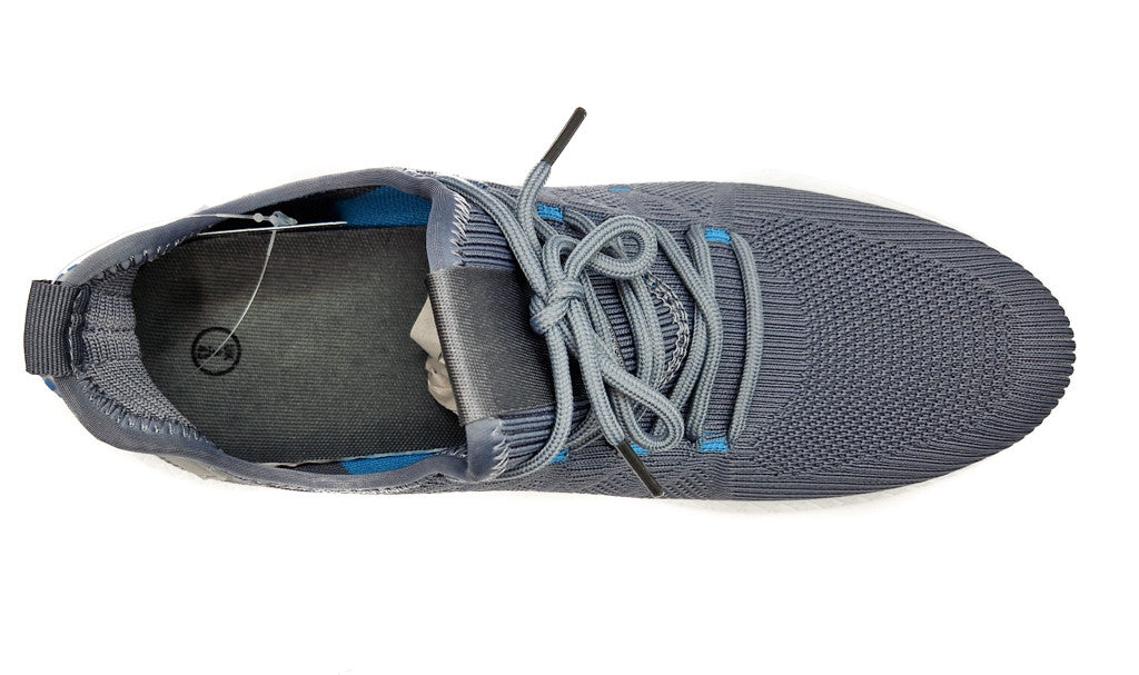 Mens Casual Sports Mesh Trainers Shoes Grey