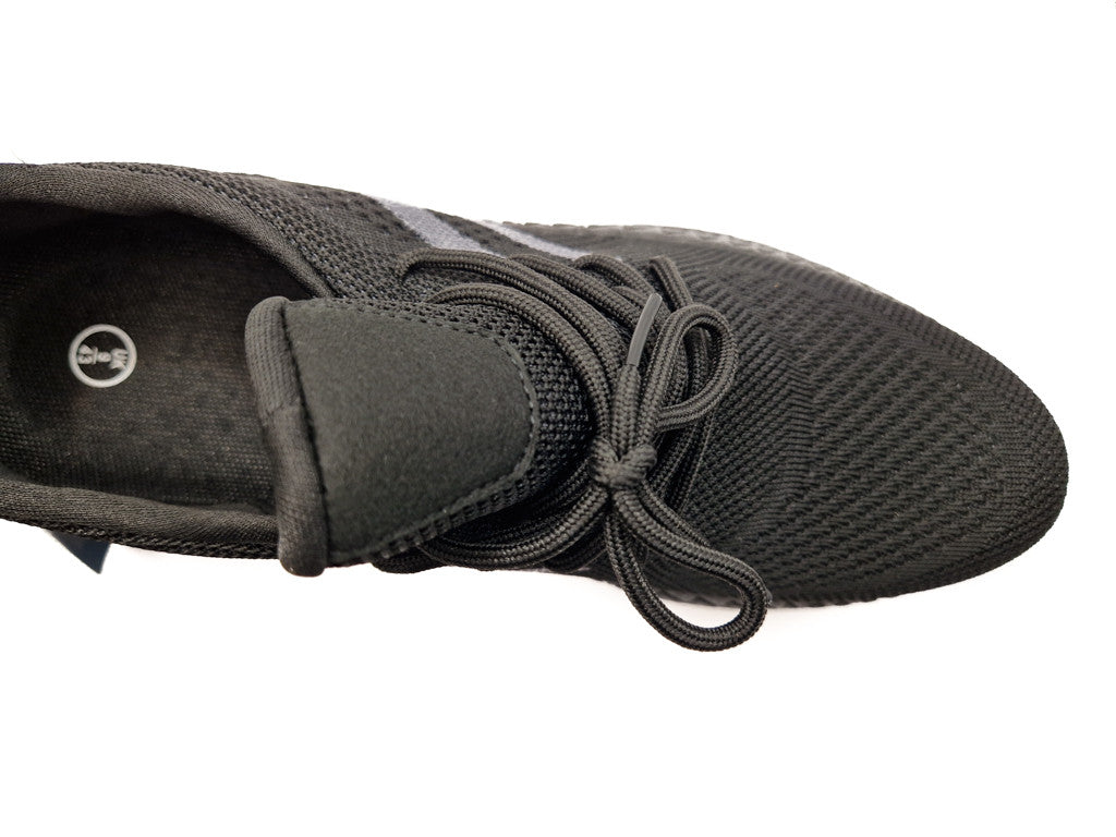 Mens Casual Sports Mesh Trainers Shoes All Black