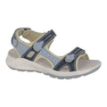 Mod Comfys Leather Touch Fastening Sports Sandals Blue