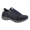 Mod Comfys Womens Leather Walking Trainers Navy