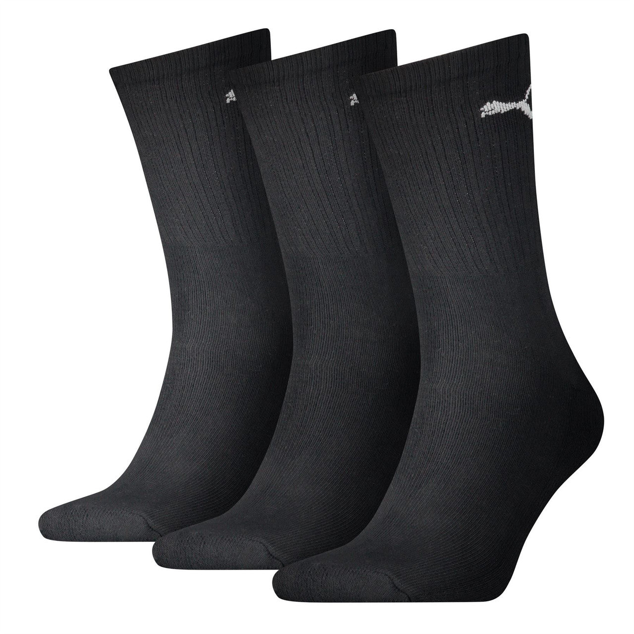 PUMA Mens Crew Socks Regular Cushioned Sole Soft Cotton Rich Gym Sports 3 PAIRS