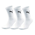 Puma Mens White Crew Socks Regular Cushioned