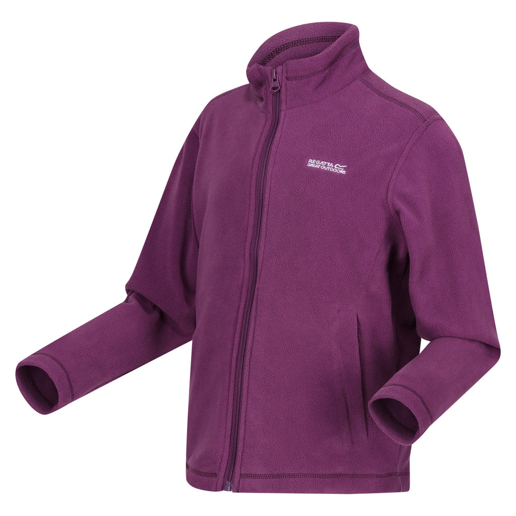 Regatta Kid's King Lightweight Full Zip Fleece Sunset Purple