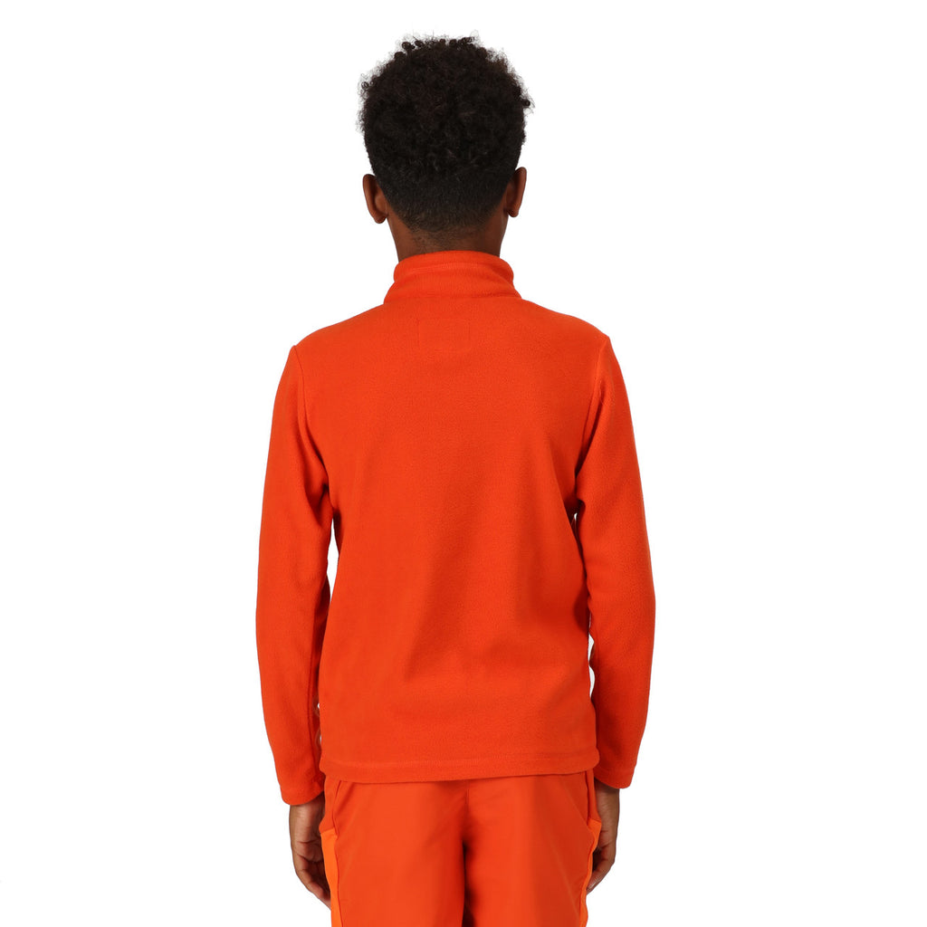 Regatta Kid's Hotshot Lightweight Half Zip Fleece Rusty Orange