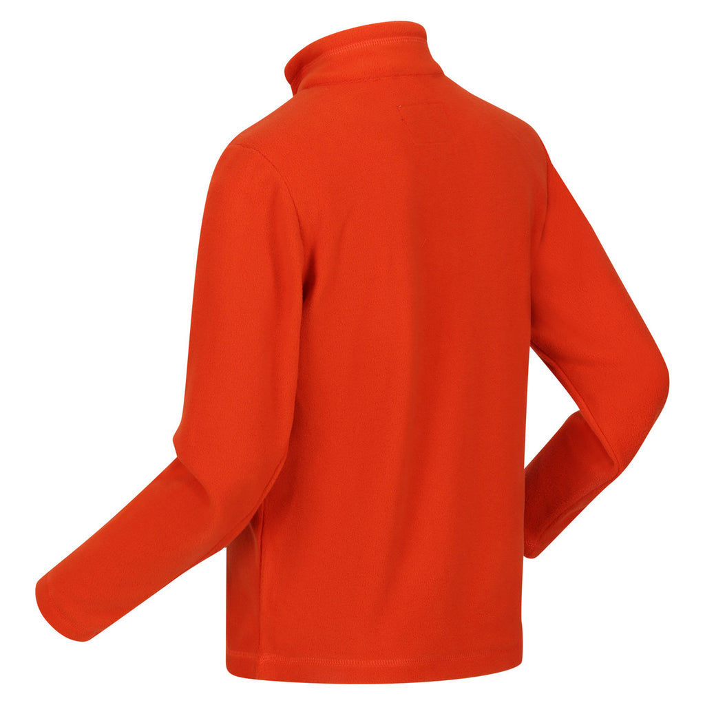 Regatta Kid's Hotshot Lightweight Half Zip Fleece Rusty Orange