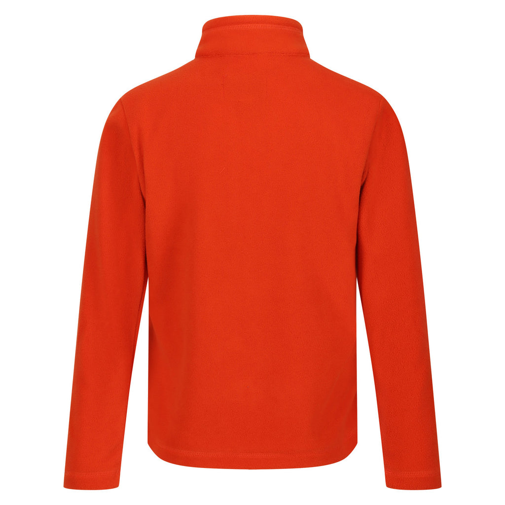 Regatta Kid's Hotshot Lightweight Half Zip Fleece Rusty Orange