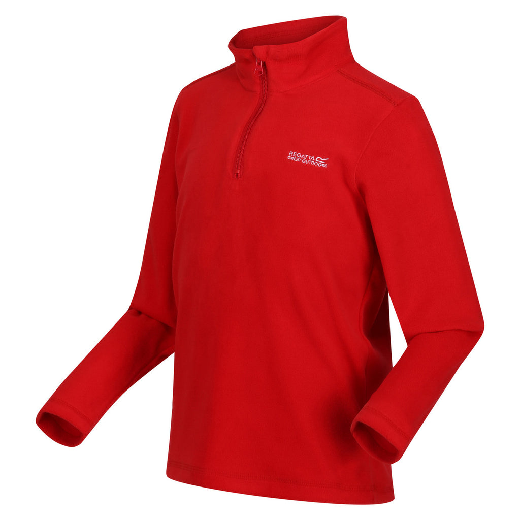 Regatta Kid's Hotshot Lightweight Half Zip Fleece Chinese Red