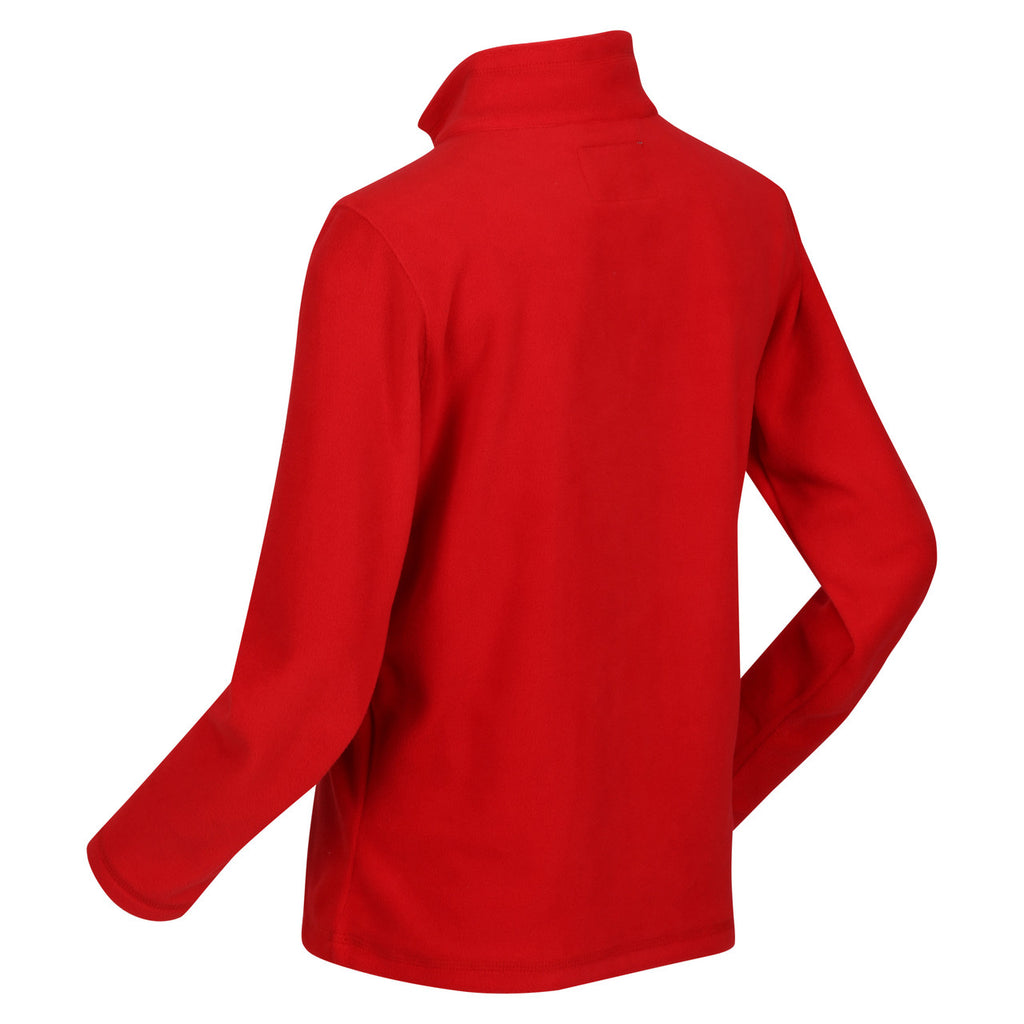 Regatta Kid's Hotshot Lightweight Half Zip Fleece Chinese Red
