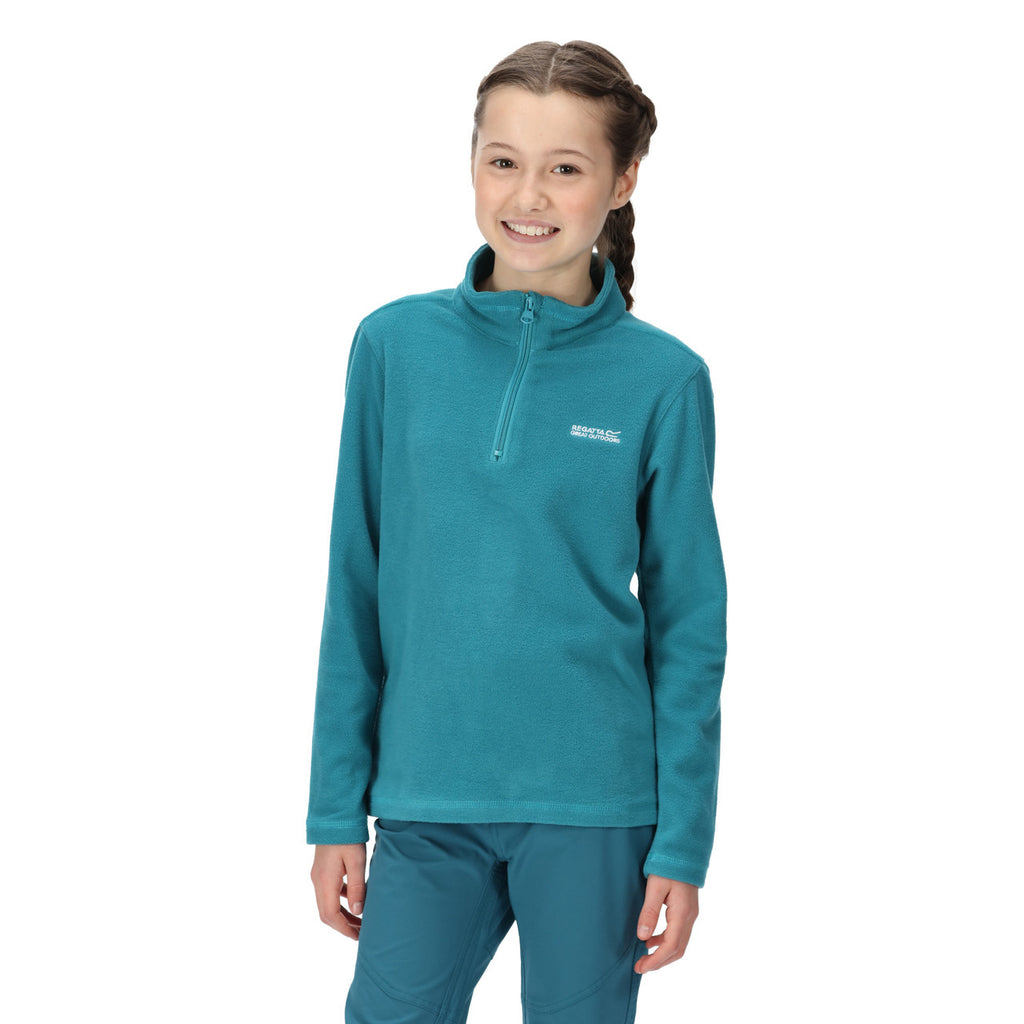 Regatta Kid's Hotshot Lightweight Half Zip Fleece Pagoda Blue
