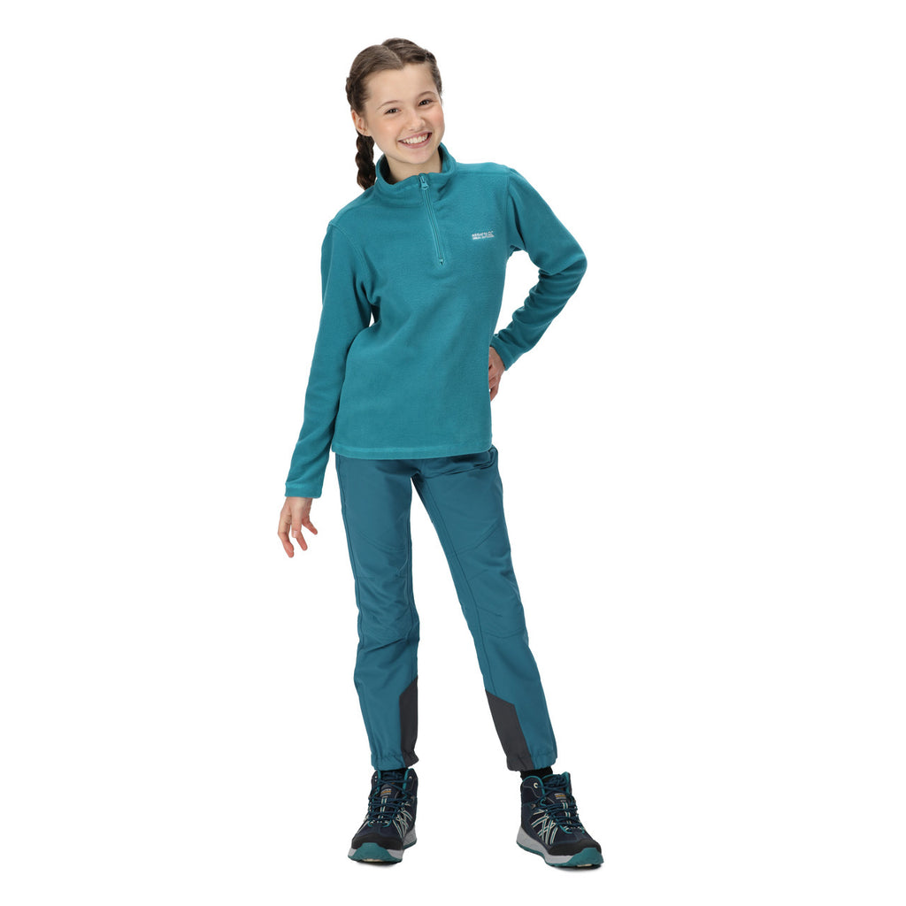Regatta Kid's Hotshot Lightweight Half Zip Fleece Pagoda Blue