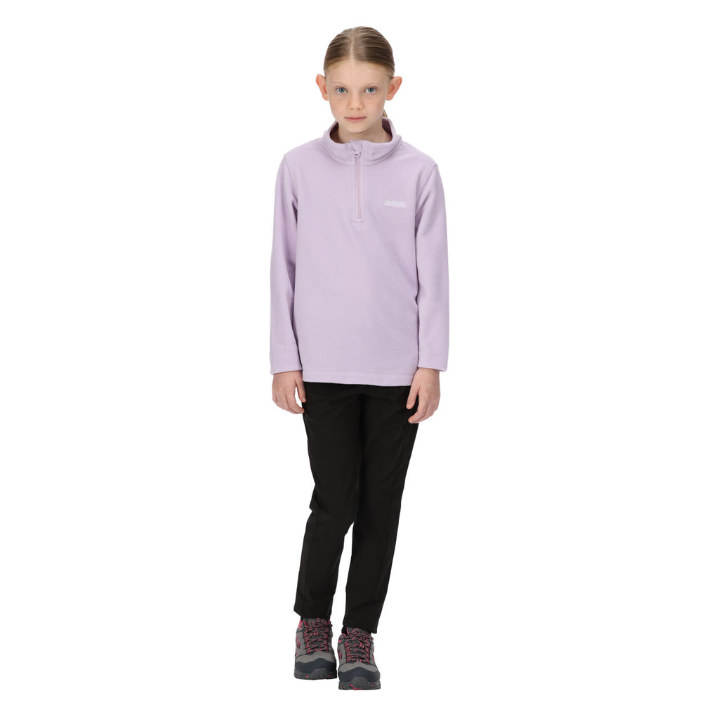 Regatta Kid's Hotshot Lightweight Half Zip Fleece Pastel Lilac
