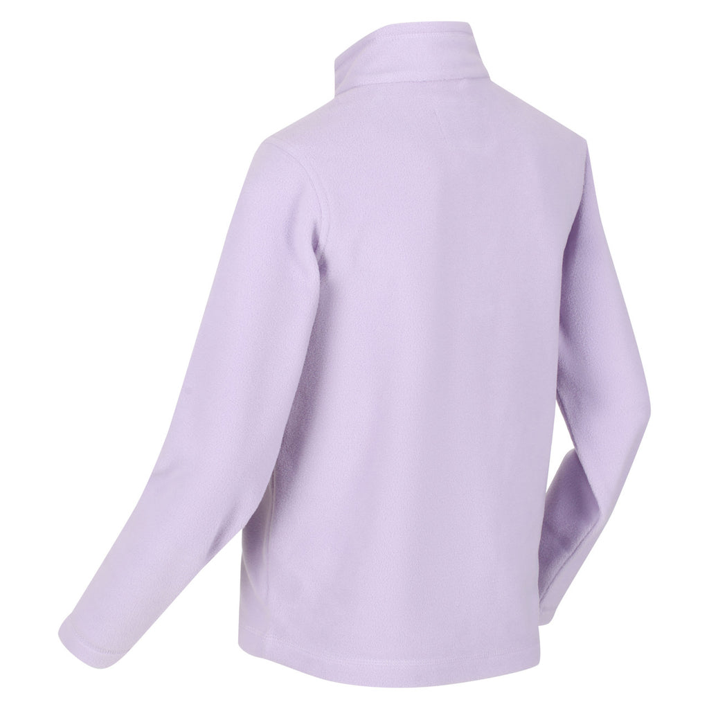 Regatta Kid's Hotshot Lightweight Half Zip Fleece Pastel Lilac