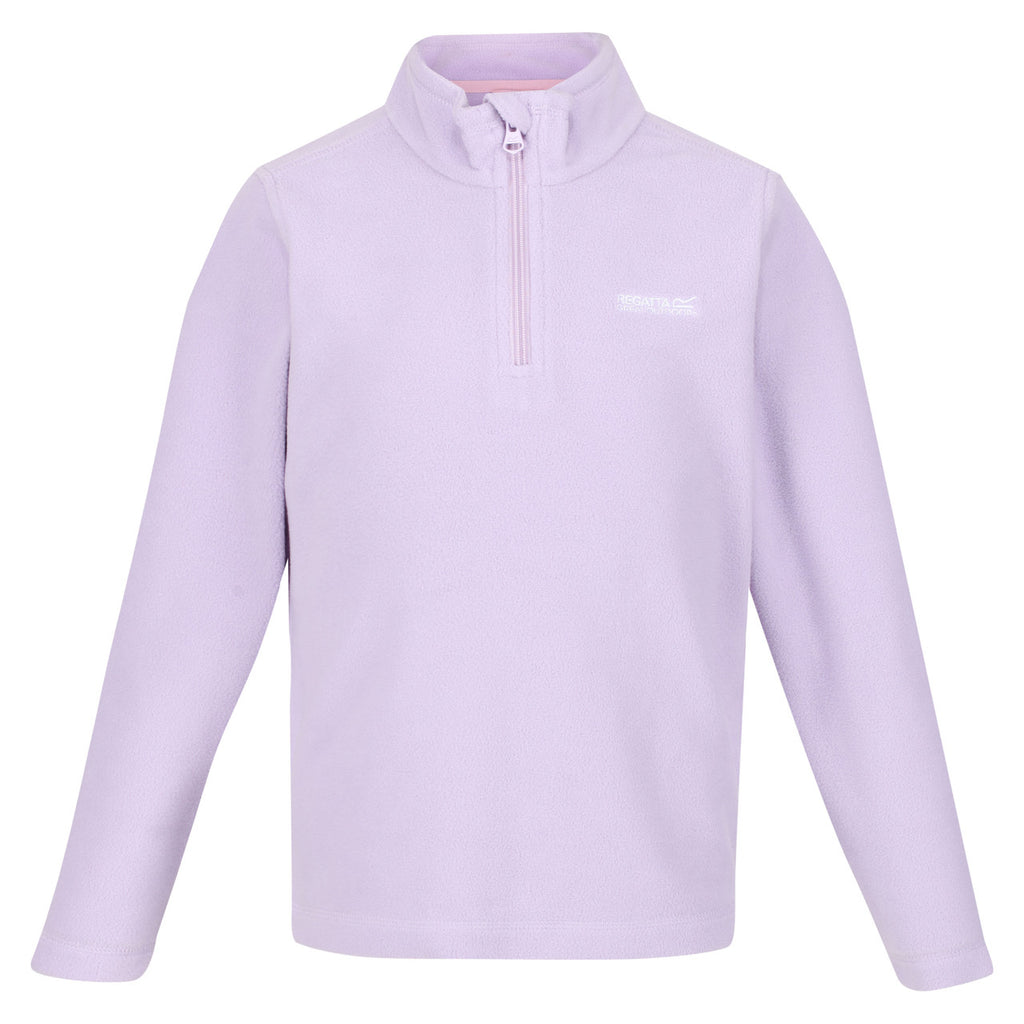 Regatta Kid's Hotshot Lightweight Half Zip Fleece Pastel Lilac