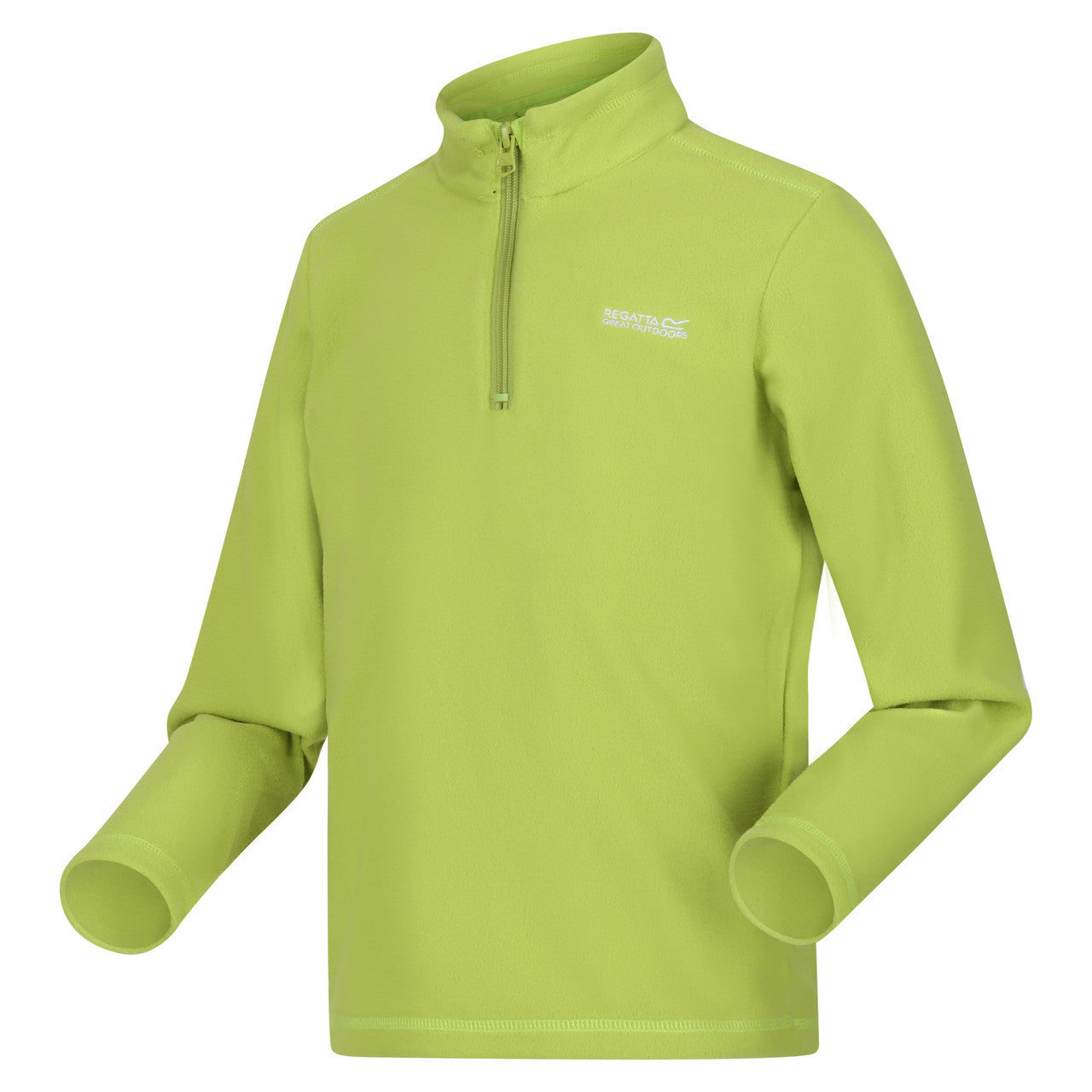 Regatta Kid's Hotshot Lightweight Half Zip Fleece Green Algae