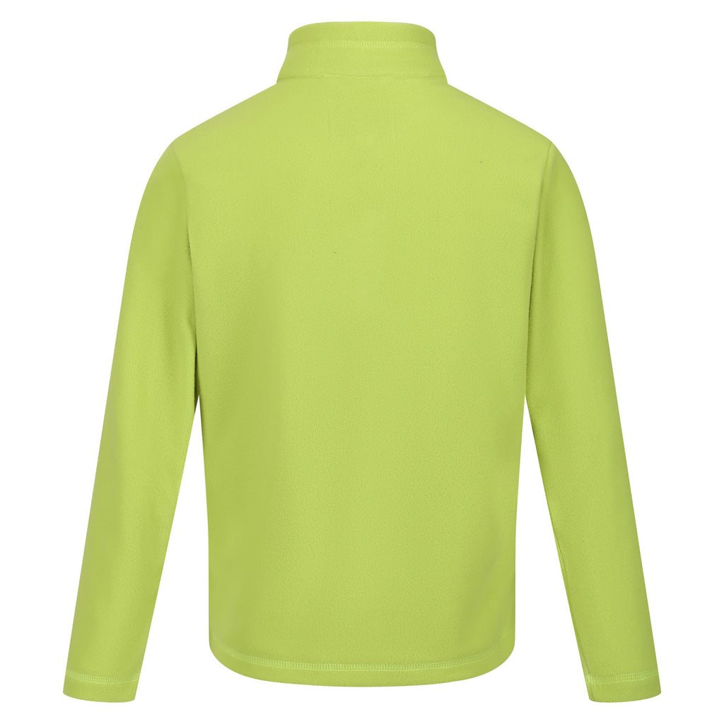 Regatta Kid's Hotshot Lightweight Half Zip Fleece Green Algae
