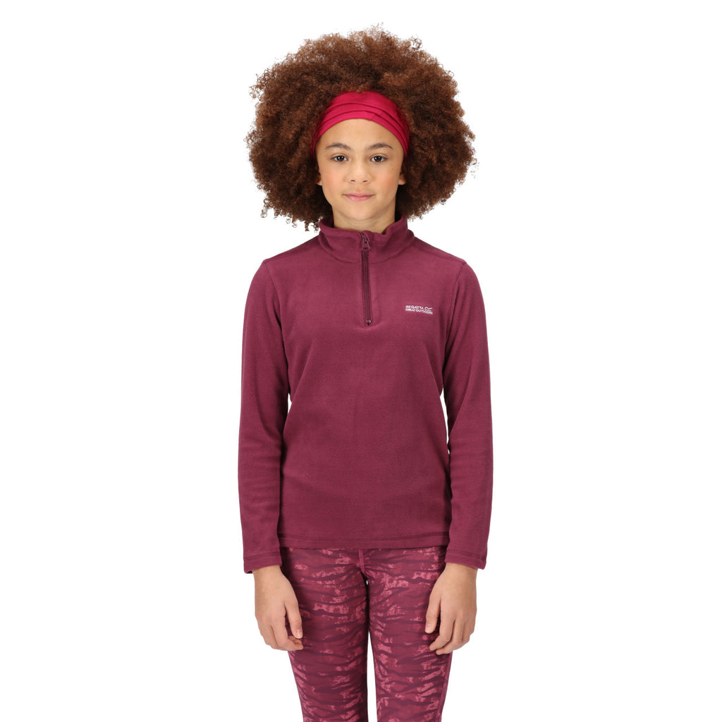 Regatta Kid's Hotshot Lightweight Half Zip Fleece Amaranth Haze