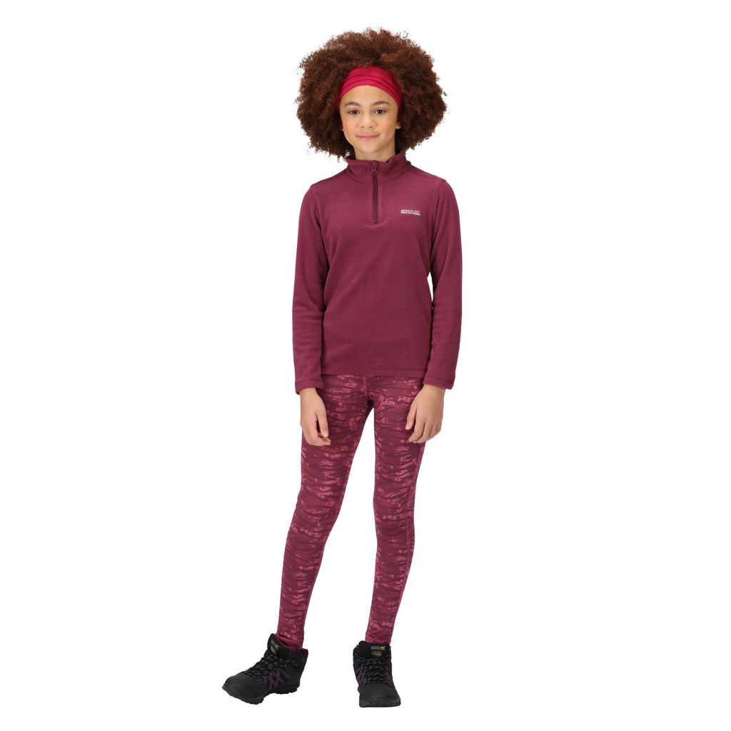 Regatta Kid's Hotshot Lightweight Half Zip Fleece Amaranth Haze