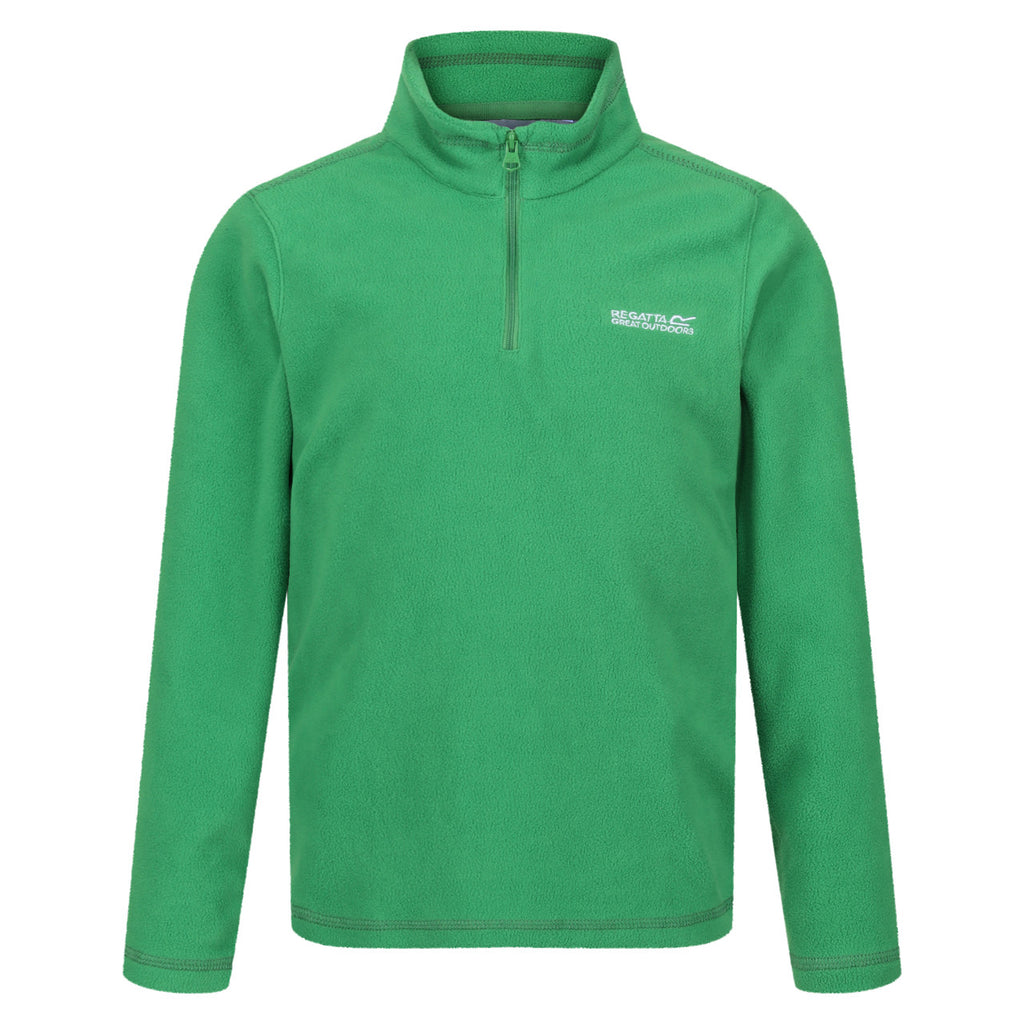 Regatta Kid's Hotshot Lightweight Half Zip Fleece Field Green
