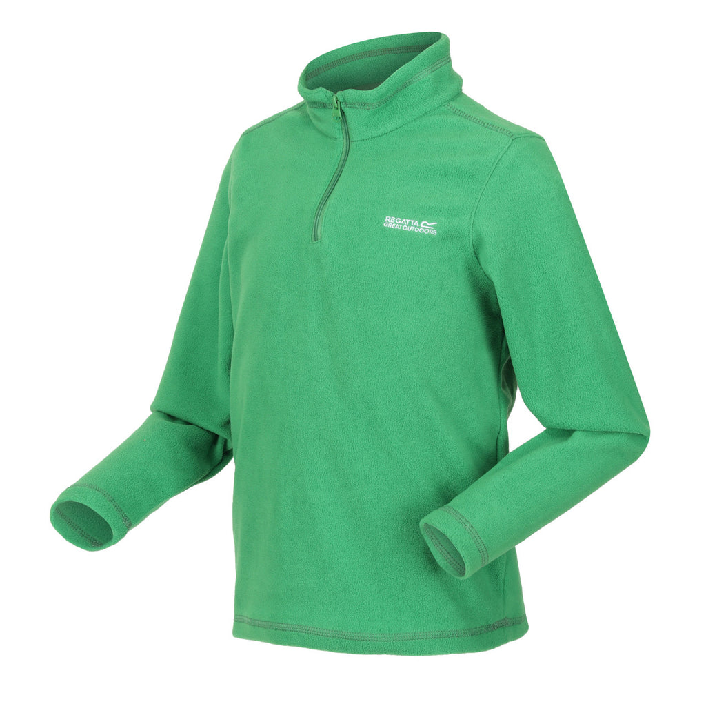 Regatta Kid's Hotshot Lightweight Half Zip Fleece Field Green
