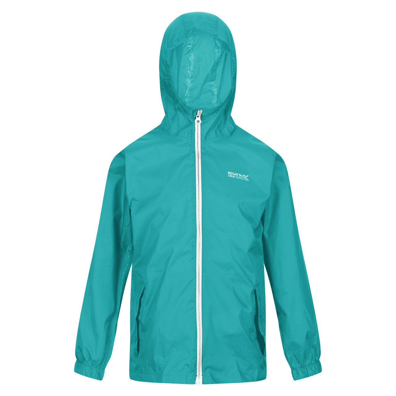 Regatta Kids' Waterproof Pack It Jacket III Turquoise
