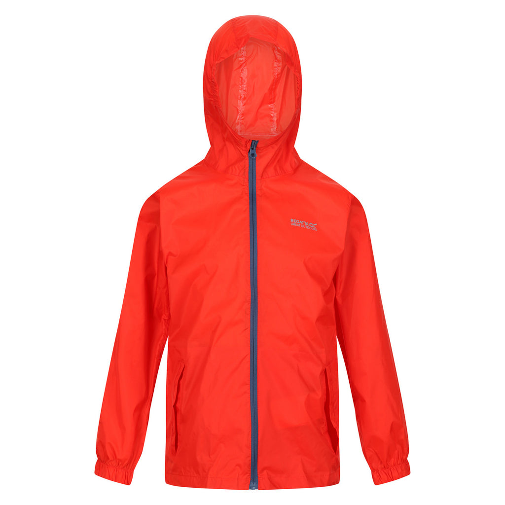Regatta Kids' Waterproof Pack It Jacket III Fiery Red
