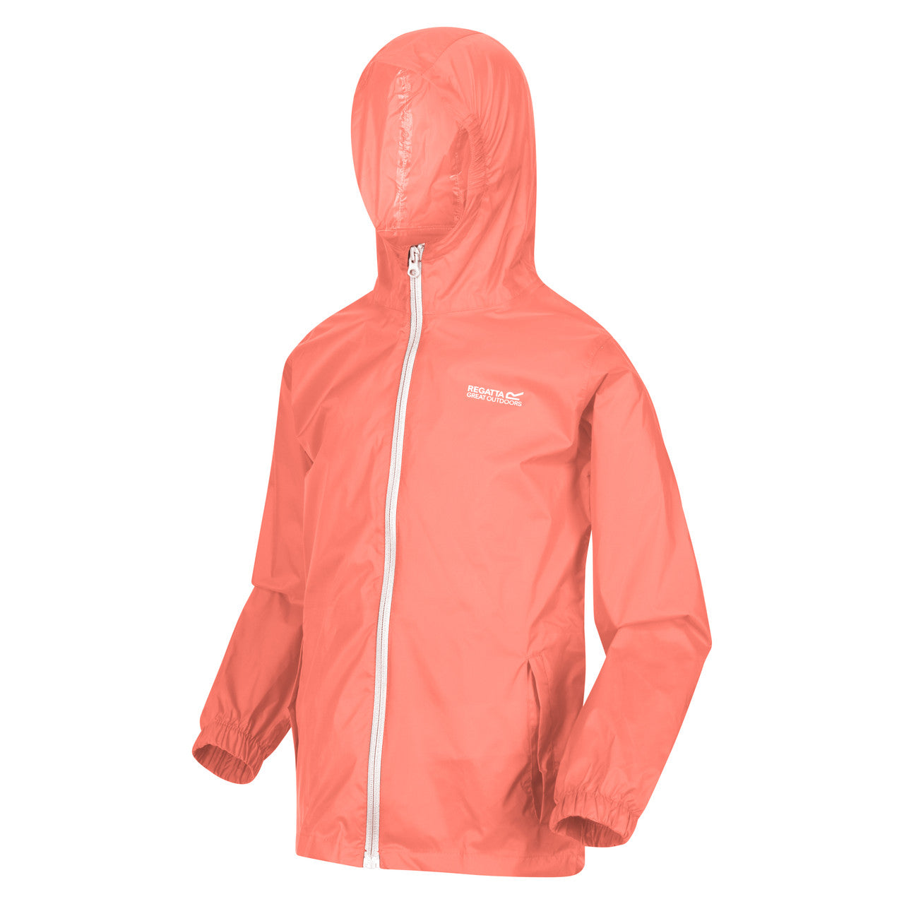 Regatta Kids' Waterproof Pack It Jacket III Fusion Coral