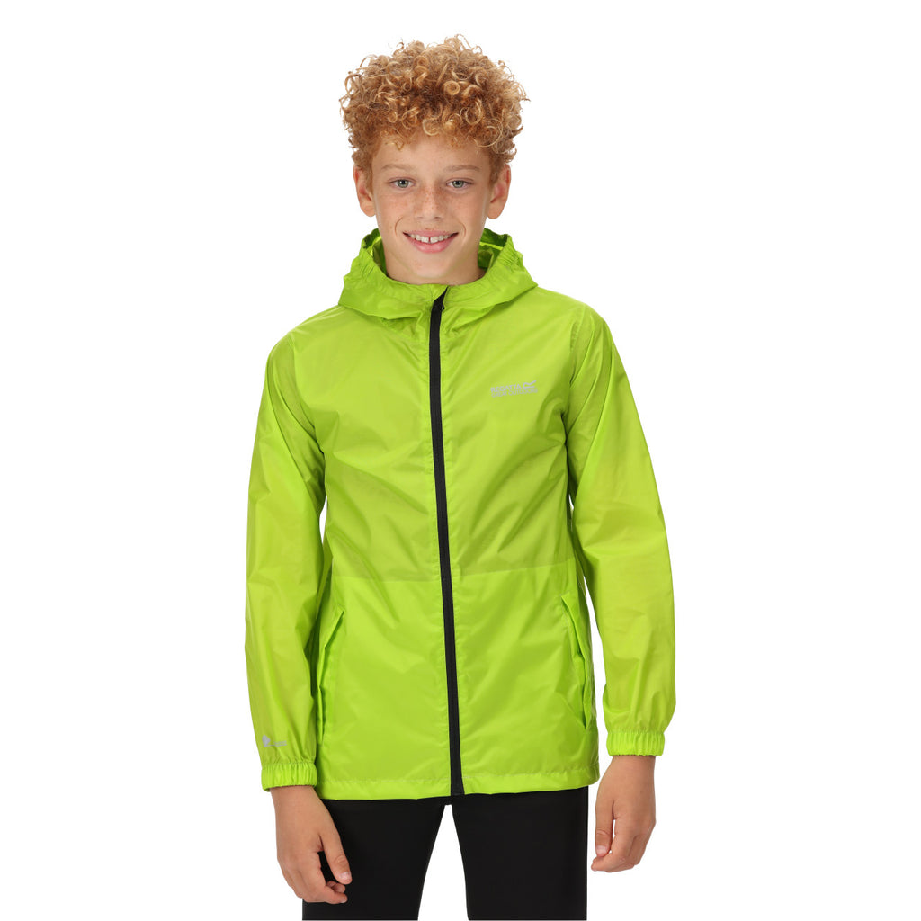 Regatta Kids' Waterproof Pack It Jacket III Bright Kiwi