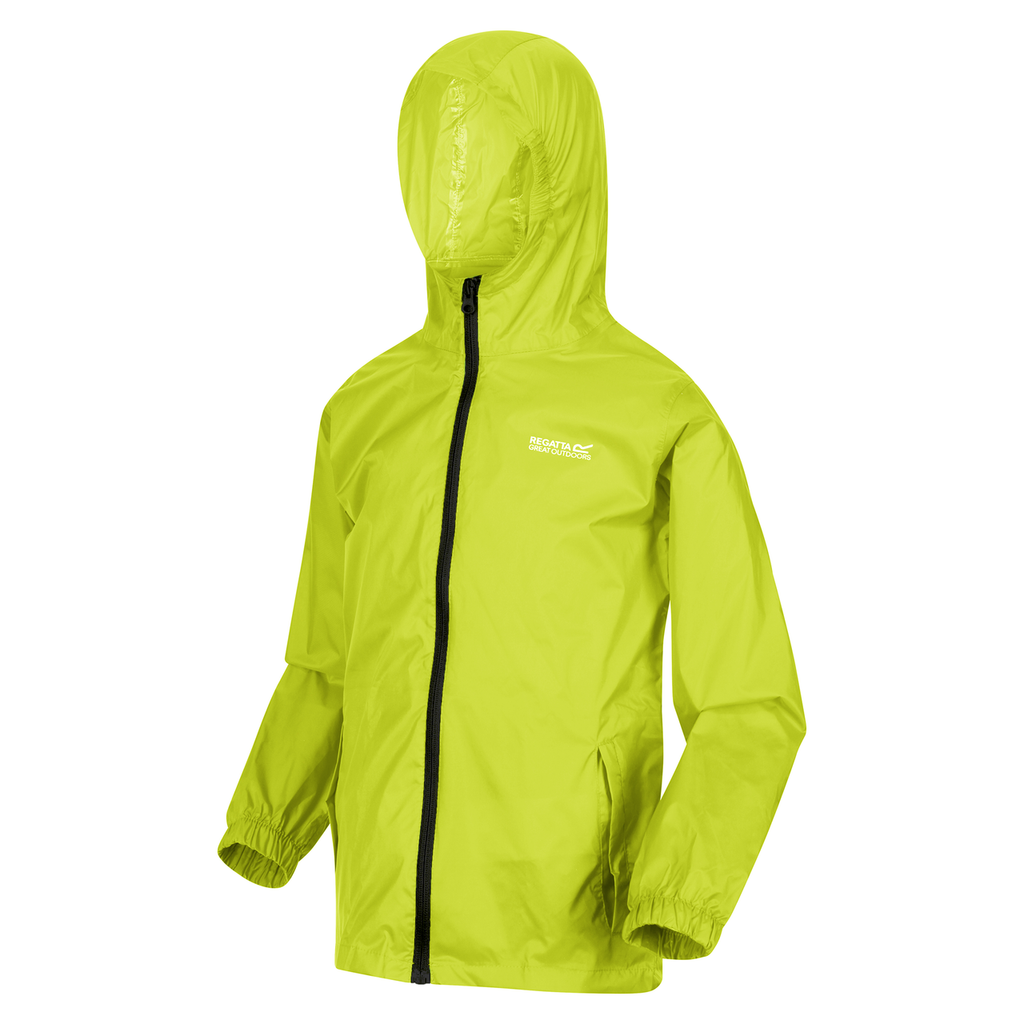 Regatta Kids' Waterproof Pack It Jacket III Bright Kiwi