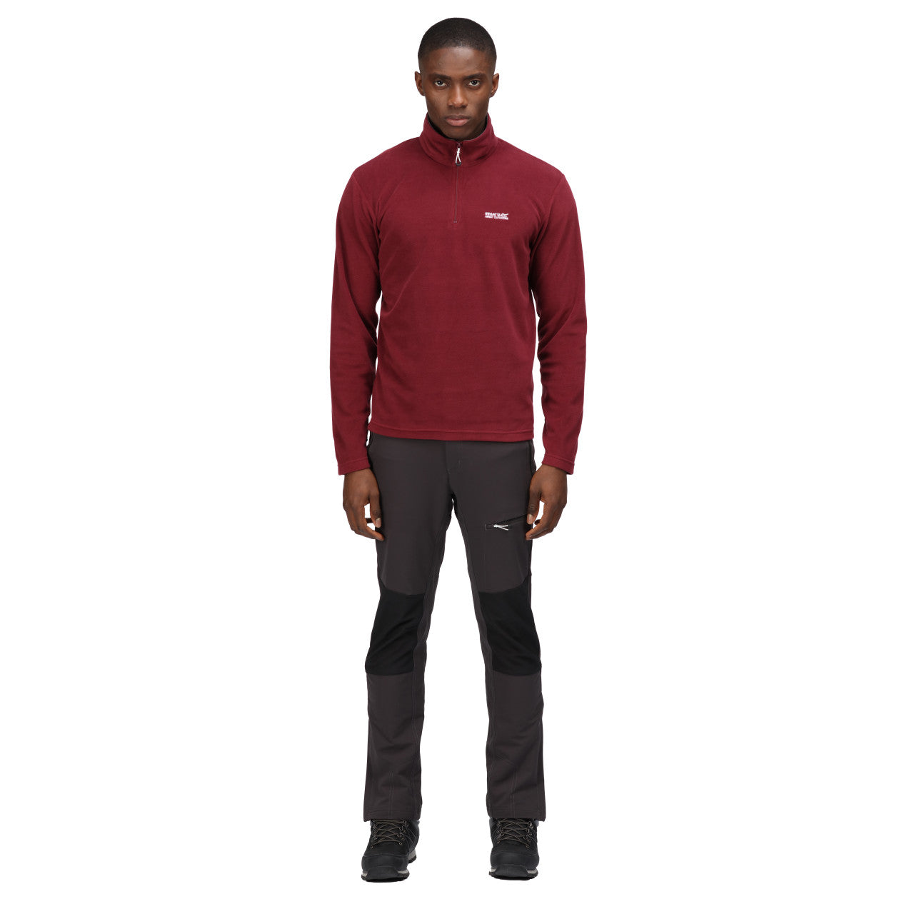 Regatta Men's Thompson Lightweight Half Zip Fleece Spiced Mulberry