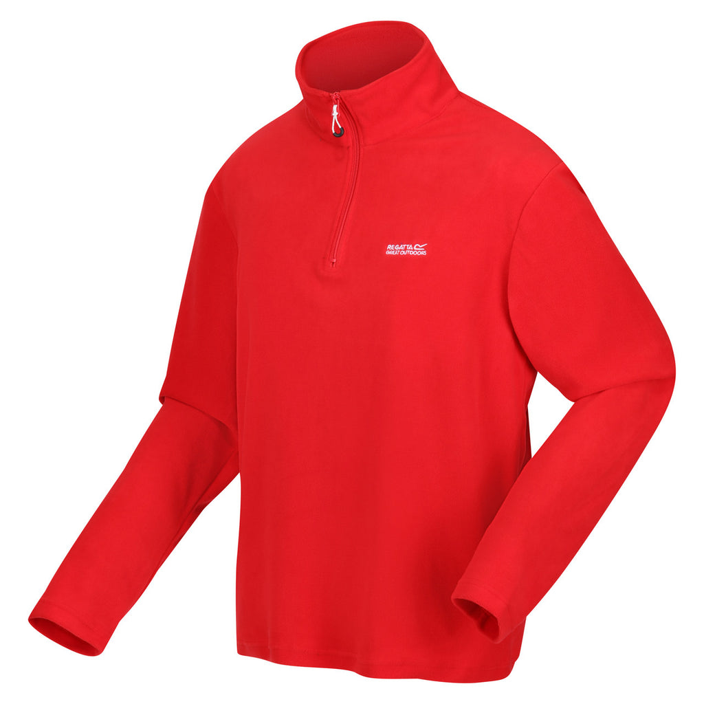 Regatta Men's Thompson Lightweight Half Zip Fleece Chinese Red