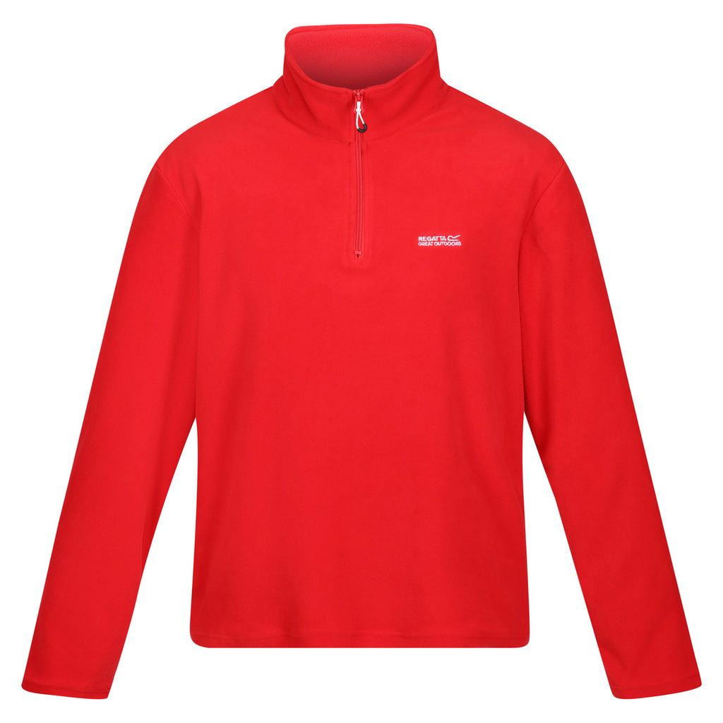 Regatta Men's Thompson Lightweight Half Zip Fleece Chinese Red