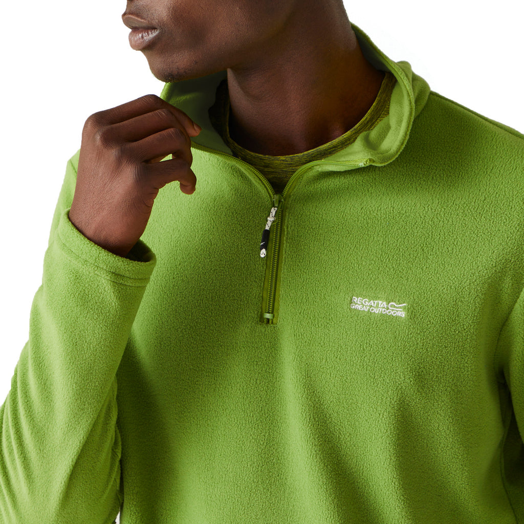 Regatta Men's Thompson Lightweight Half Zip Fleece Piquant Green