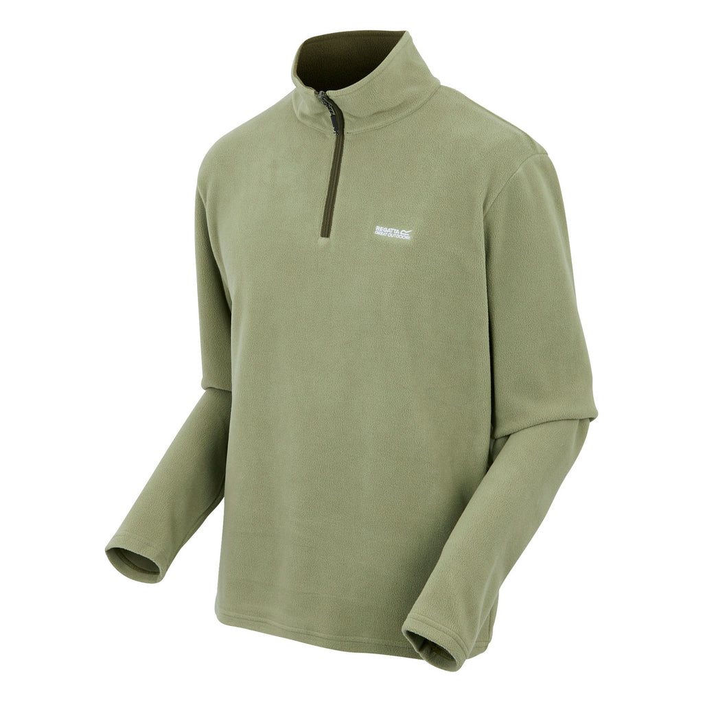 Regatta Men's Thompson Lightweight Half Zip Fleece Oil Green