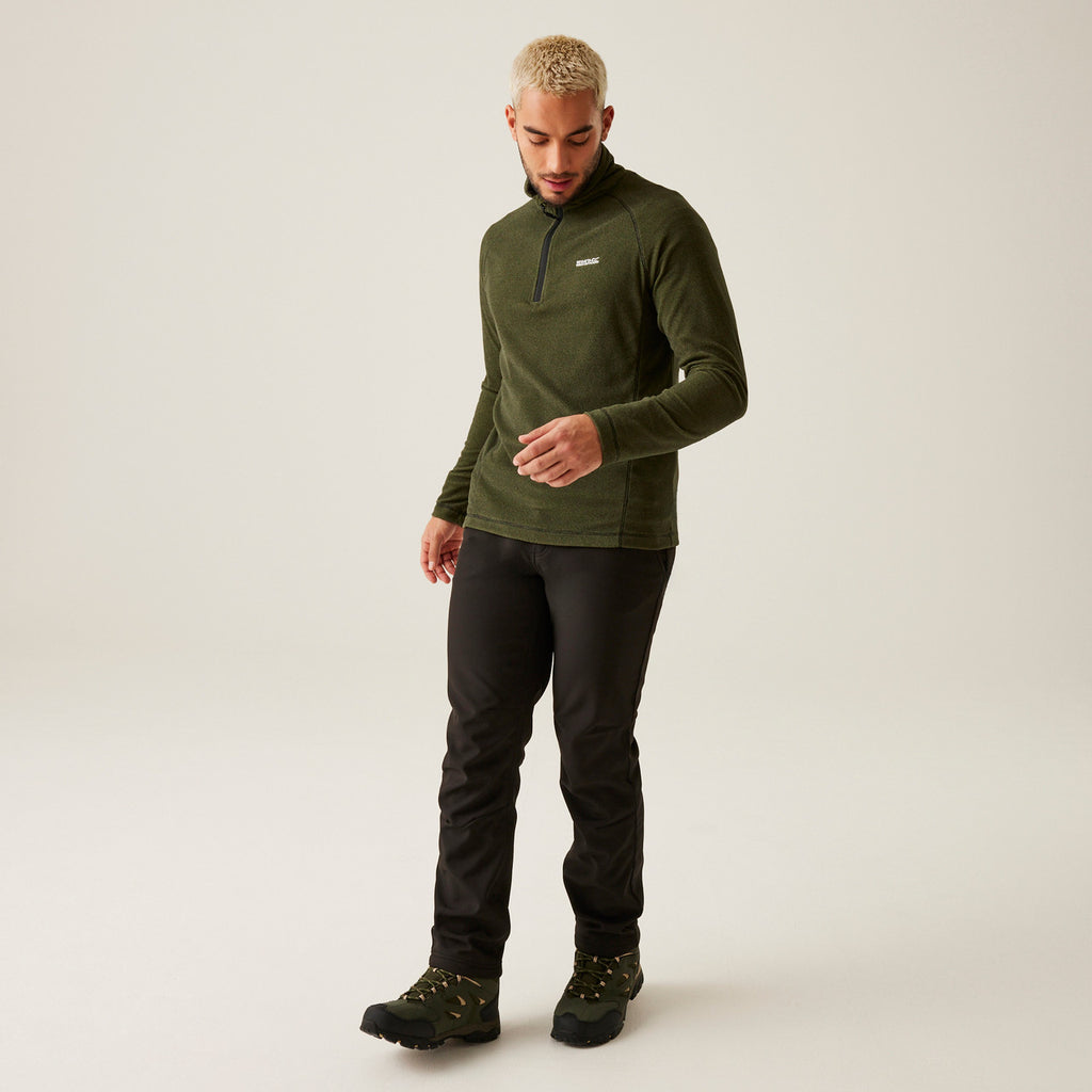Regatta Men's Montes Lightweight Half Zip Fleece Nephrite Green