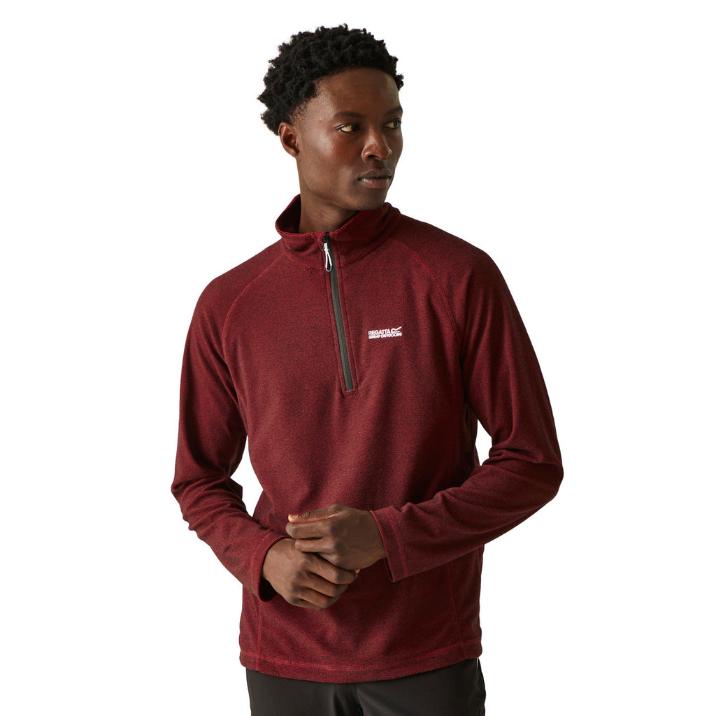Regatta Men's Montes Lightweight Half Zip Fleece Danger Red