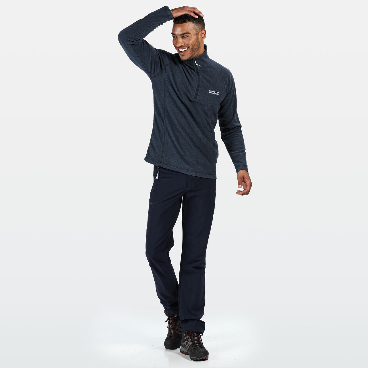 Regatta Men's Montes Lightweight Half Zip Fleece Dark Denim