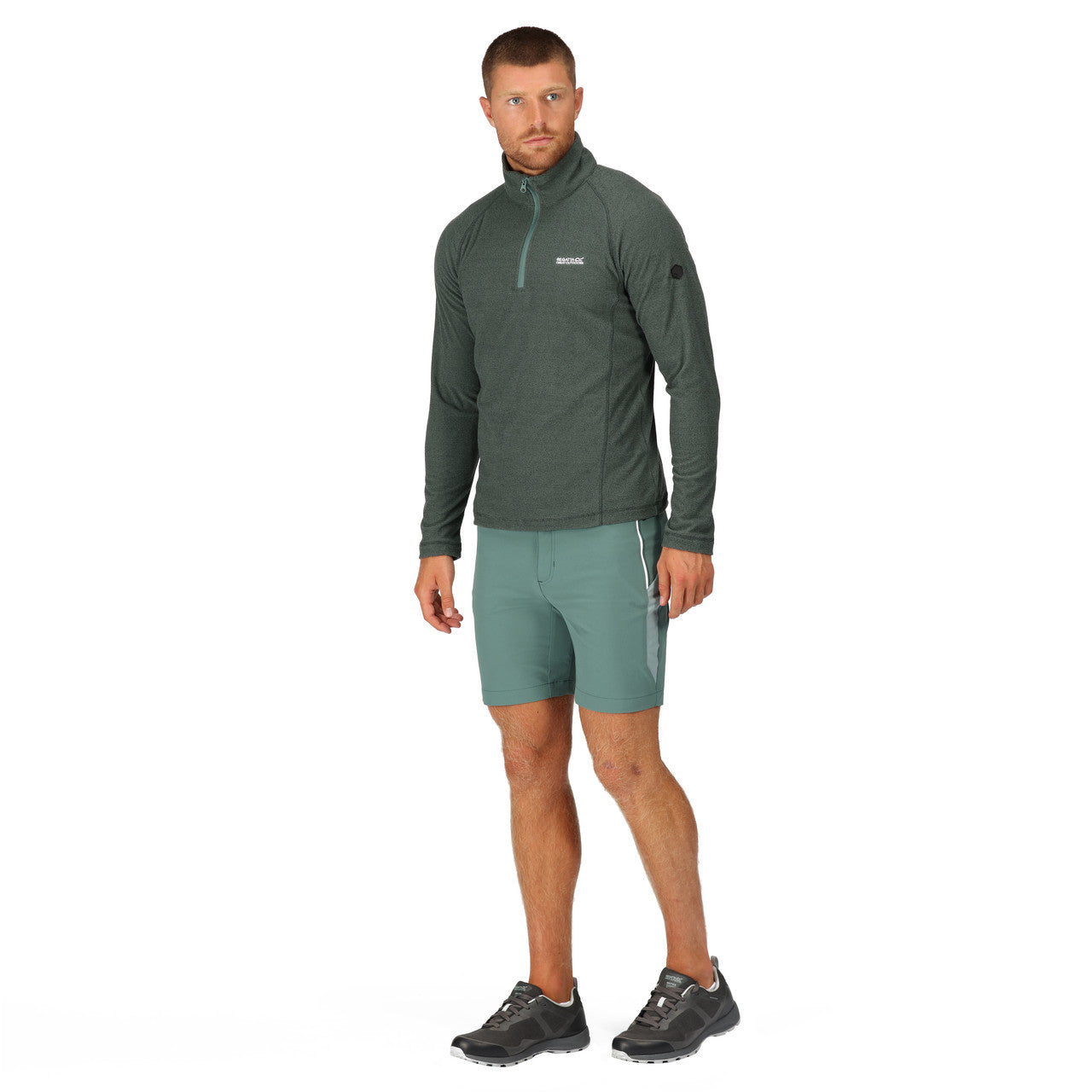 Regatta Men's Montes Lightweight Half Zip Fleece Sea Pink/Black
