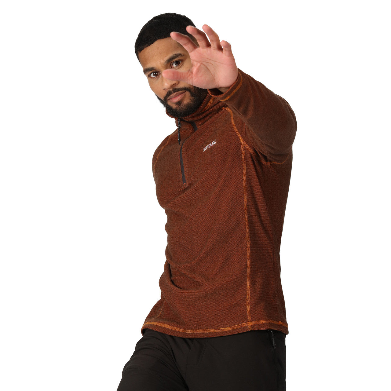 Regatta Men's Montes Lightweight Half Zip Fleece Burnt Copper