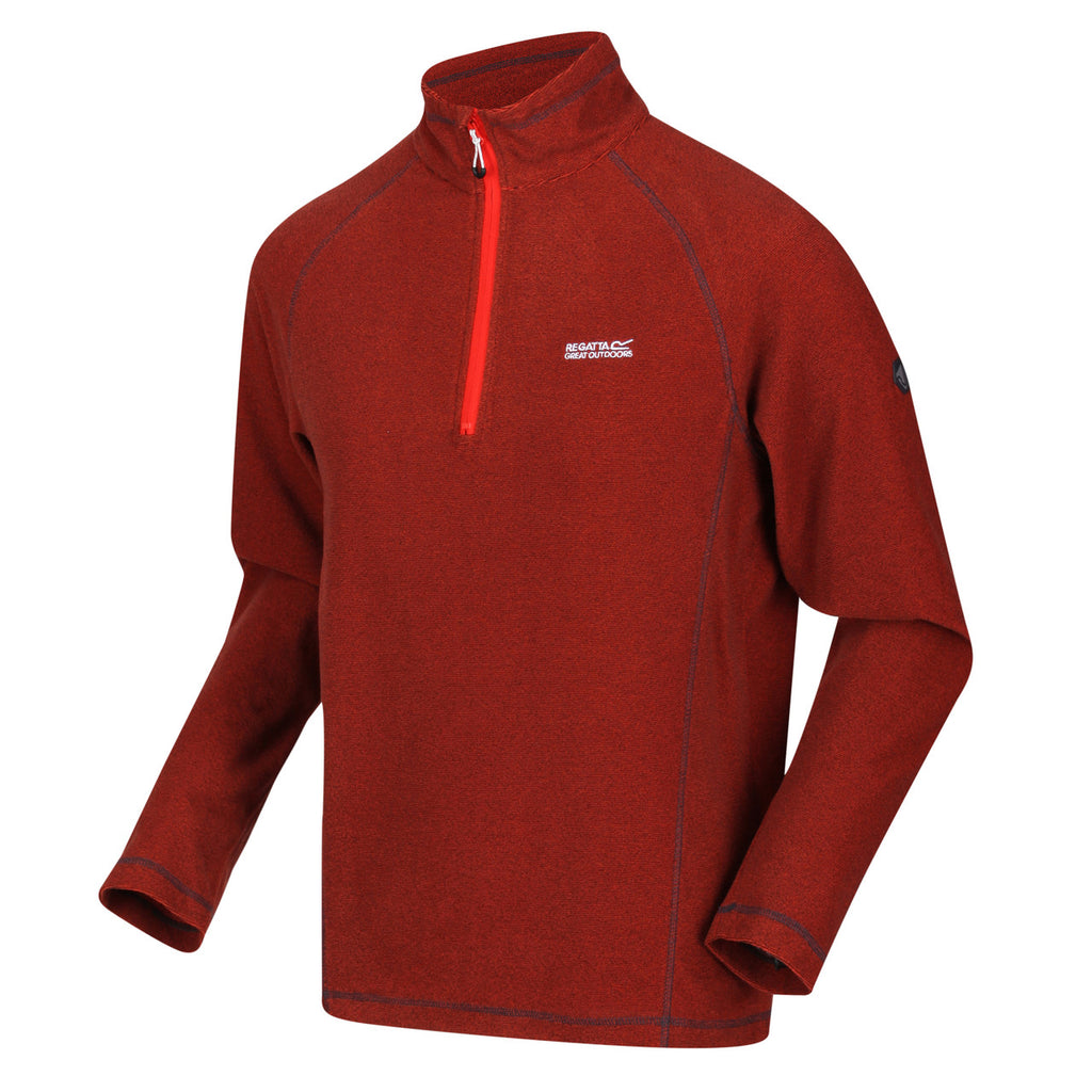 Regatta Men's Montes Lightweight Half Zip Fleece Cajun Orange