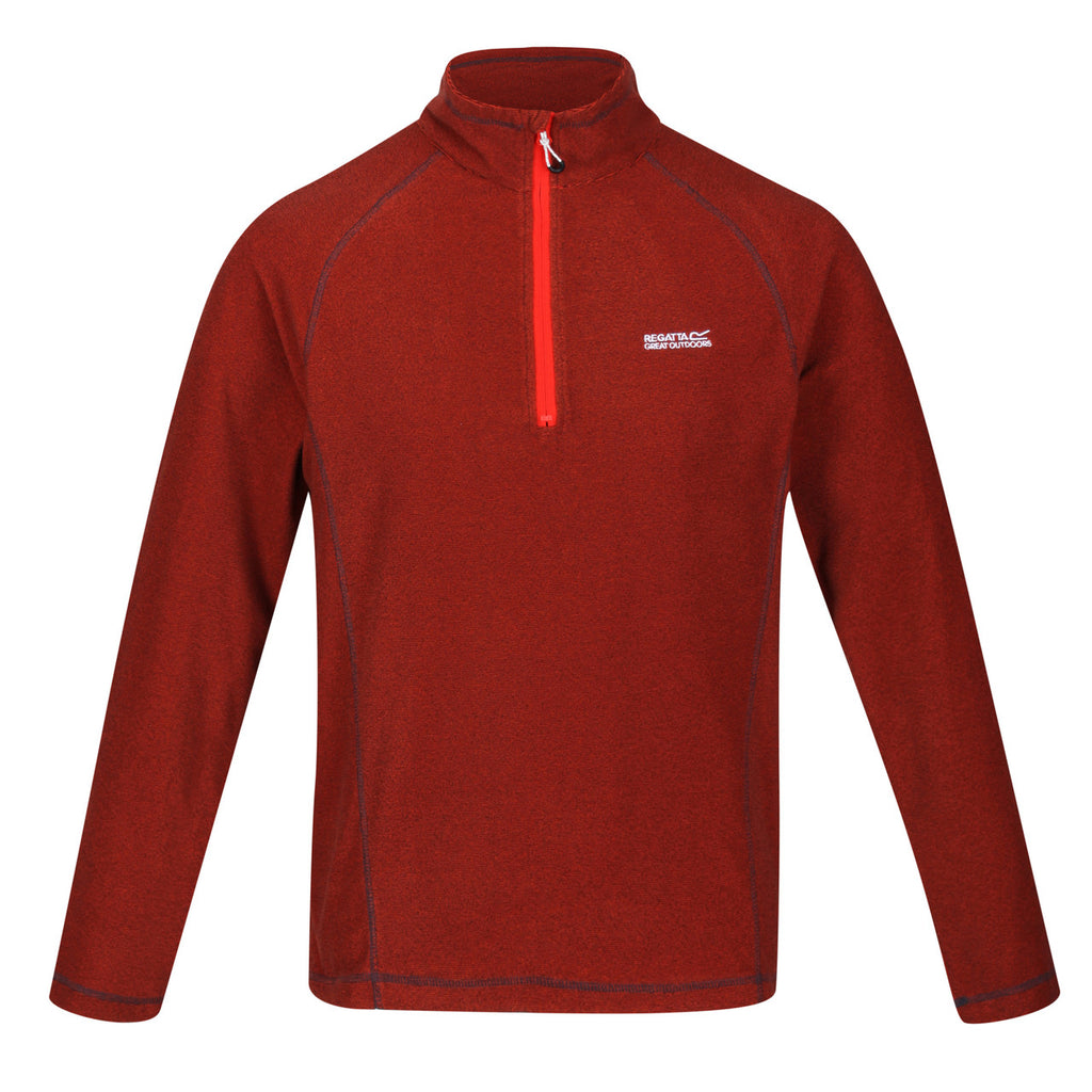 Regatta Men's Montes Lightweight Half Zip Fleece Cajun Orange