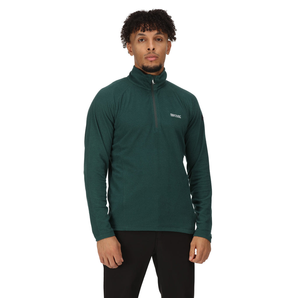 Regatta Men's Montes Lightweight Half Zip Fleece Green Gables/Sea Moss