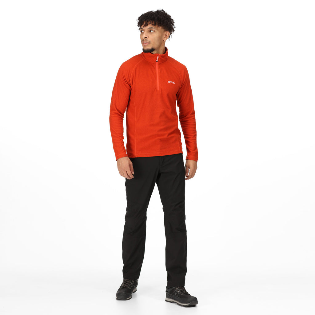 Regatta Men's Montes Lightweight Half Zip Fleece Rusty Orange