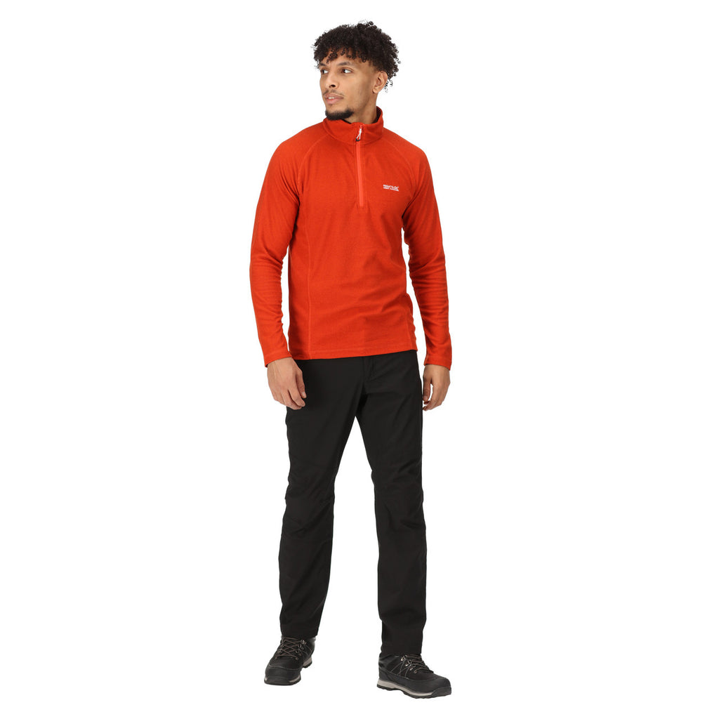 Regatta Men's Montes Lightweight Half Zip Fleece Rusty Orange