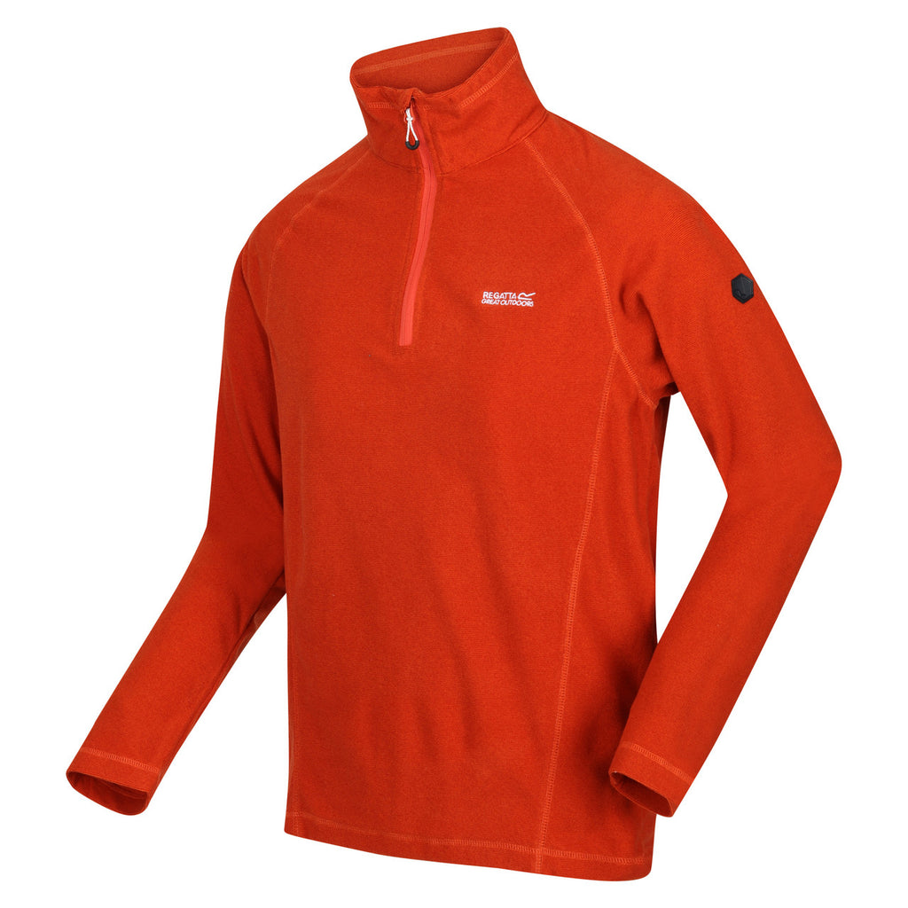 Regatta Men's Montes Lightweight Half Zip Fleece Rusty Orange