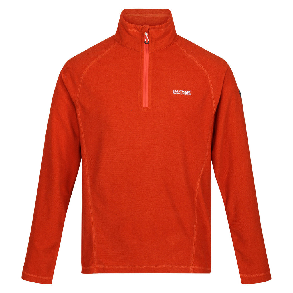 Regatta Men's Montes Lightweight Half Zip Fleece Rusty Orange