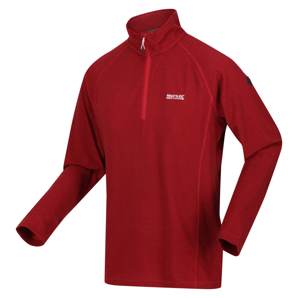 Regatta Men's Montes Lightweight Half Zip Fleece Dark Red/Cabernet