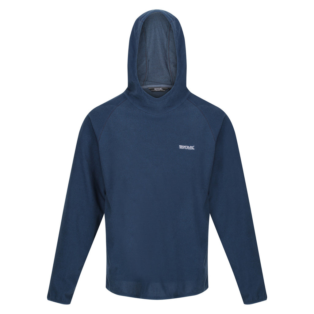 Regatta Men's Montes Pullover Hoody Lightweight Fleece Moonlight Denim/Black