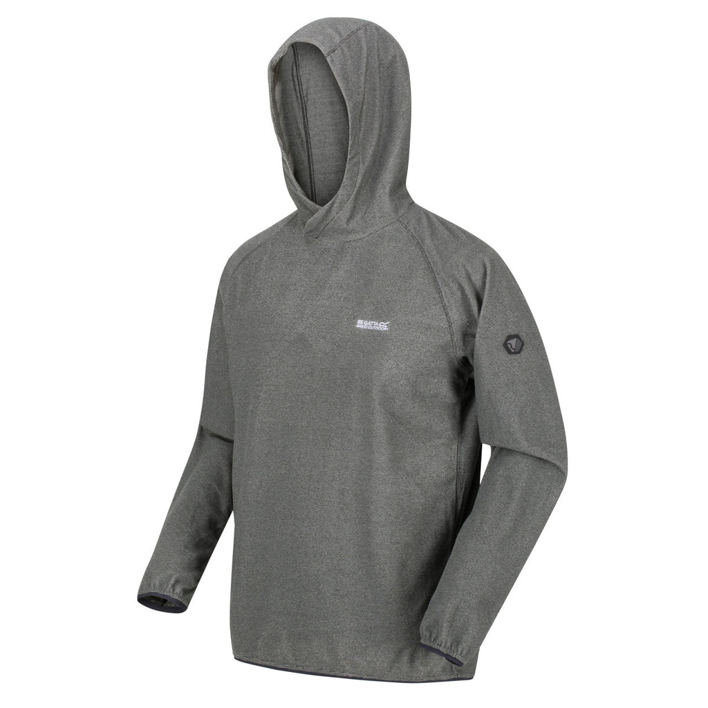 Regatta Womens Montes Lightweight Hoody Light Steel Black