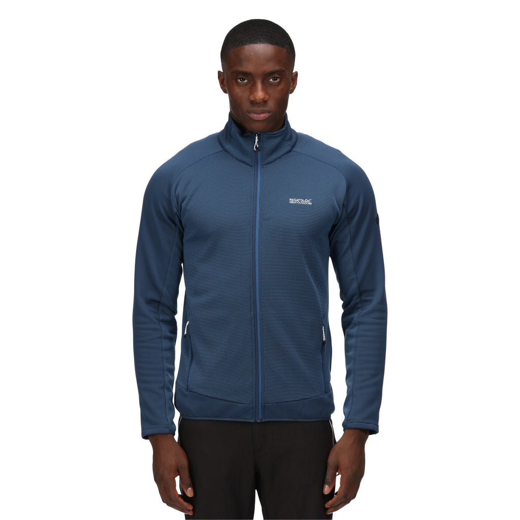 Regatta Men's Highton II Full Zip Fleece Dynasty Blue/Moonlight Denim