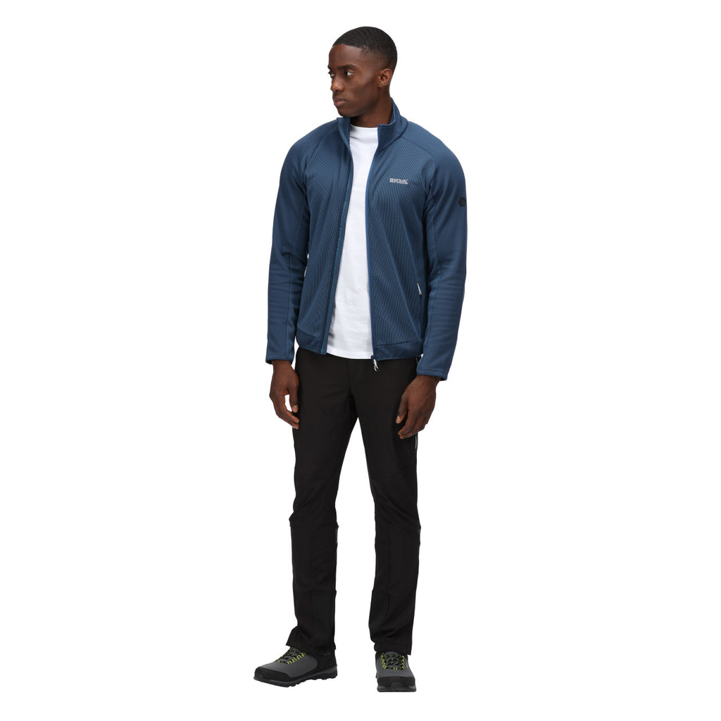 Regatta Men's Highton II Full Zip Fleece Dynasty Blue/Moonlight Denim